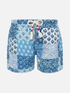 MC2 Saint Barth Mid-length Swim-shorts Caprese Jr With Floral Print