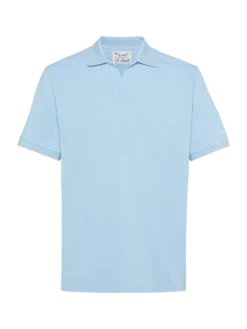MC2 Saint Barth Light Blue Cotton Piquet Buttonless Polo Shirt Charles 9 MC2 Saint Barth Light Blue Cotton Piquet Buttonless Polo Shirt Charles -MC2 Saint Barth Store UID CHS000100099H MAN POLOSHIRT SKY PLAIN.COLOR 0 5