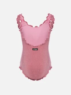 Alternative view of MC2 Saint Barth Clio Lurex One-piece Swimsuit With Contrast Frill