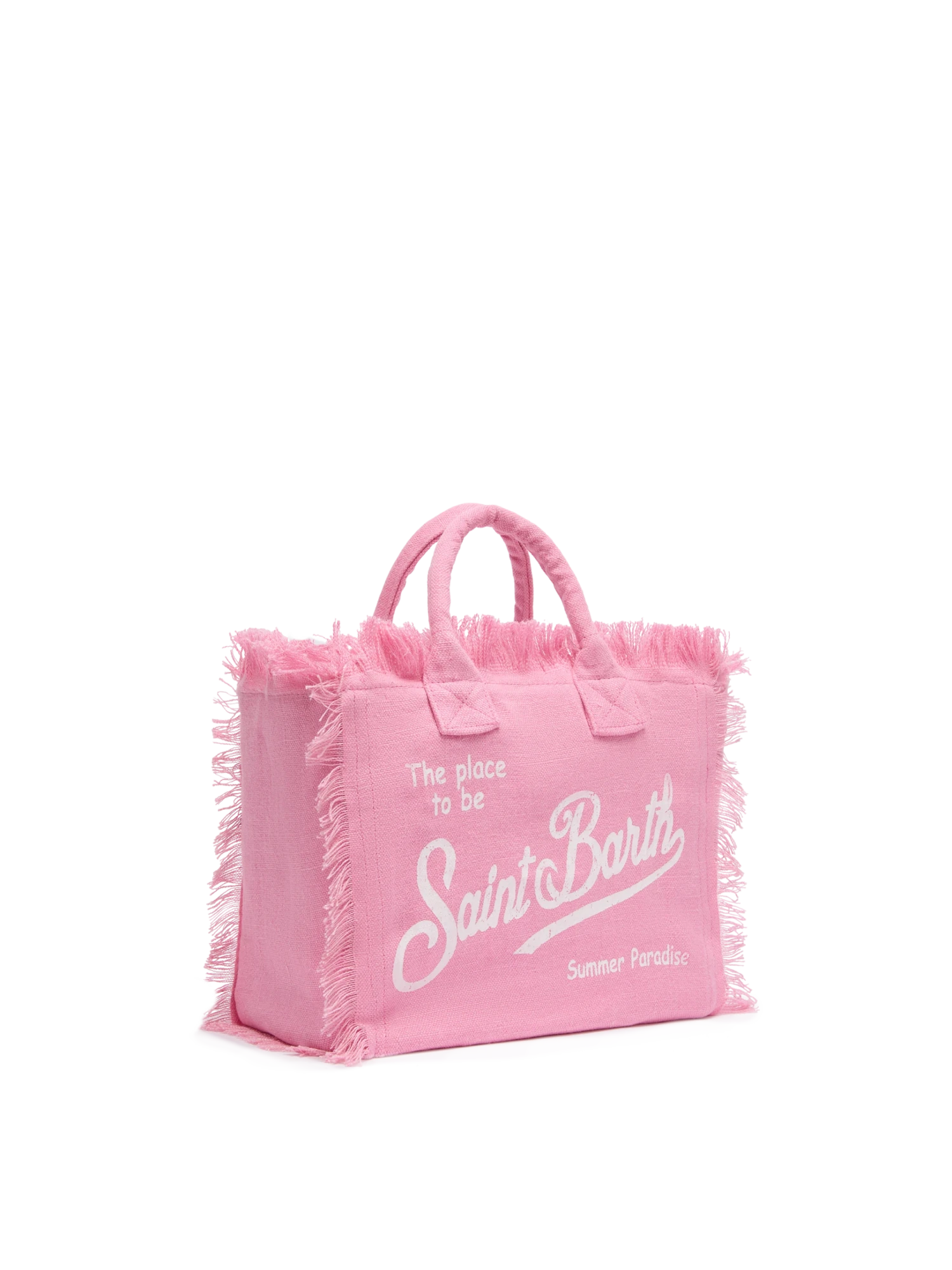 MC2 Saint Barth Colette Linen Pink Handbag 5 MC2 Saint Barth Colette Linen Pink Handbag - Image 3