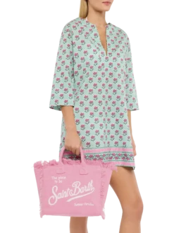 Alternative view of MC2 Saint Barth Colette Linen Pink Handbag