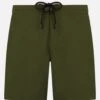 MC2 Saint Barth Military Green Long Stretch Comfort Surf Swim Shorts 2 MC2 Saint Barth Military Green Long Stretch Comfort Surf Swim Shorts -MC2 Saint Barth Store UID COM000200270F MAN SWIMSHORT GREEN 1