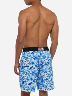 MC2 Saint Barth Comfort Surf Swim Shorts With Sharks Print | AI CO-CREATED DESIGN BY RICKDICK - POWERED BY RED-EYE 12 MC2 Saint Barth Comfort Surf Swim Shorts With Sharks Print | AI CO-CREATED DESIGN BY RICKDICK - POWERED BY RED-EYE -MC2 Saint Barth Store UID COM000201024H MAN SWIMSHORT WHITE TOILEDEJOUY AIBYRICKDICK 20250704173518 3
