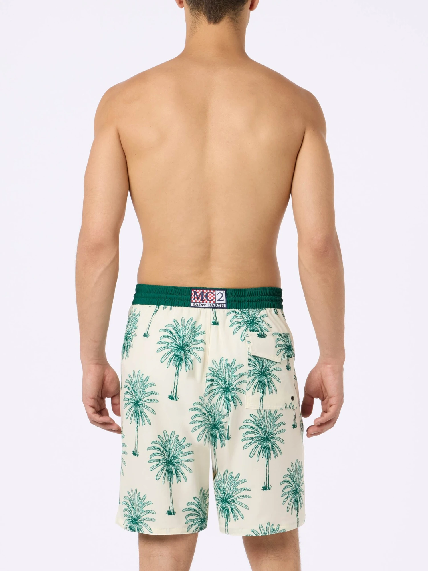 MC2 Saint Barth Long Stretch Comfort Surf Swim Shorts With Palm Print 6 MC2 Saint Barth Long Stretch Comfort Surf Swim Shorts With Palm Print - Image 4