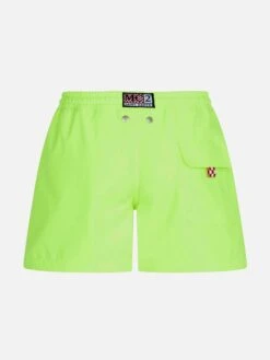 Alternative view of MC2 Saint Barth Boy Comfort Fluo Yellow Swim Shorts