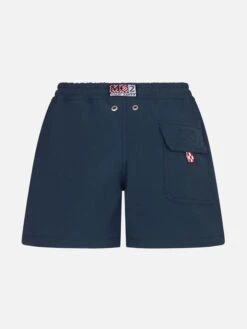 Alternative view of MC2 Saint Barth Boy Comfort Navy Blue Swim Shorts