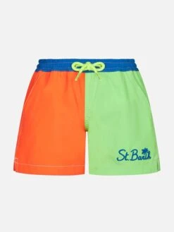 MC2 Saint Barth Boy Comfort Multicolor Swim Shorts