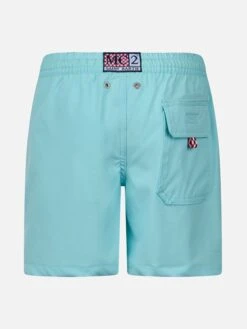 Alternative view of MC2 Saint Barth Boy Comfort Swim Shorts With King Of The Beach Embroidery