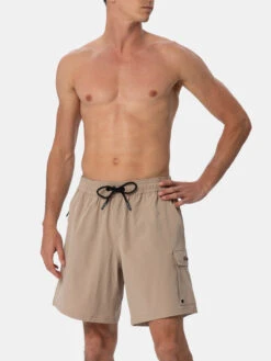 MC2 Saint Barth Beige Classic Stretch Comfort Travel Swim Shorts 10 MC2 Saint Barth Beige Classic Stretch Comfort Travel Swim Shorts -MC2 Saint Barth Store UID COM000600055F MAN SWIMSHORT WHITE 1