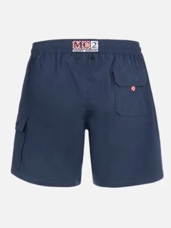 Alternative view of MC2 Saint Barth Blue Classic Stretch Comfort Travel Swim Shorts