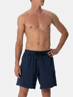 MC2 Saint Barth Blue Classic Stretch Comfort Travel Swim Shorts 10 MC2 Saint Barth Blue Classic Stretch Comfort Travel Swim Shorts -MC2 Saint Barth Store UID COM000601793F MAN SWIMSHORT BLUE 1