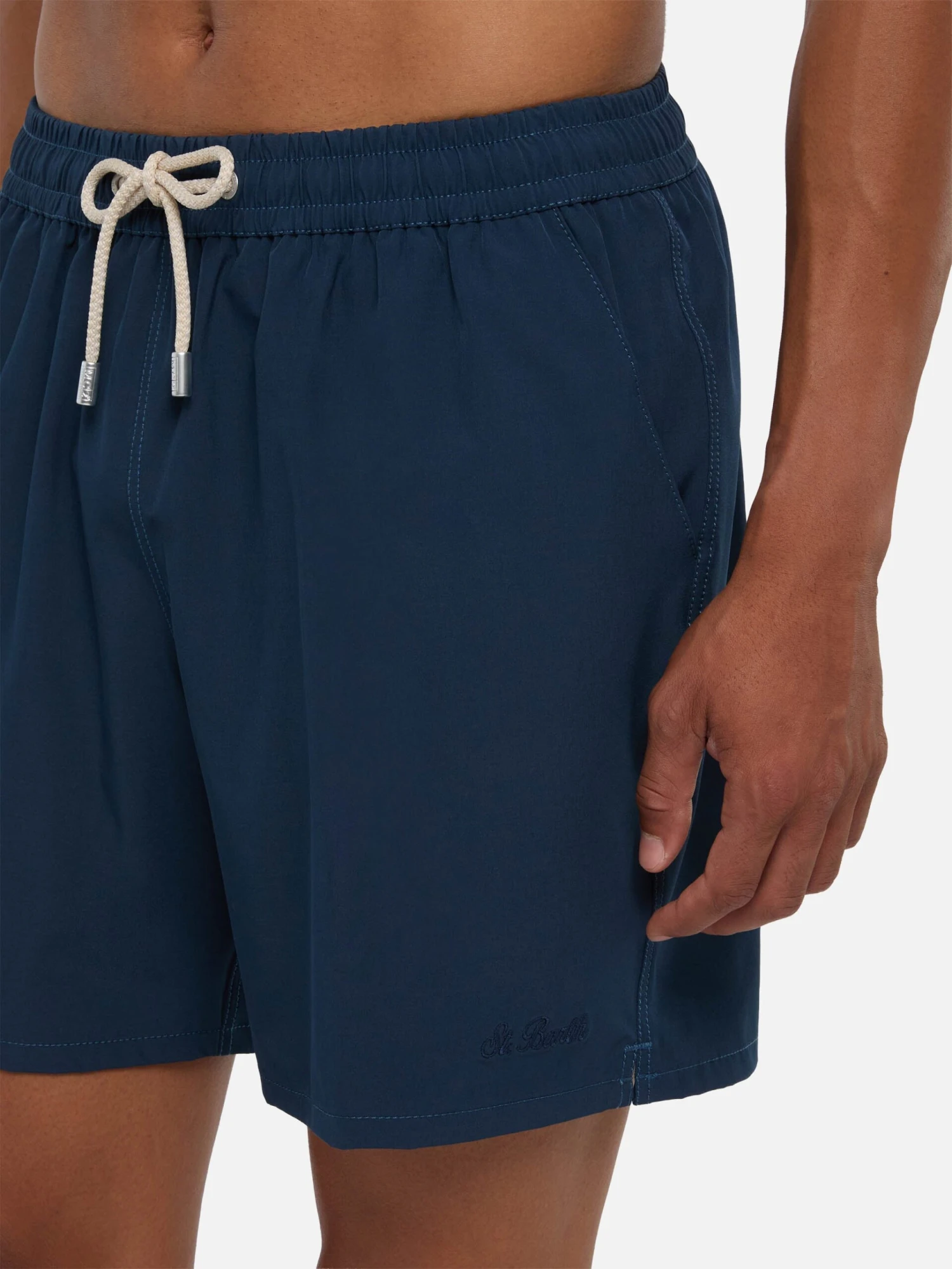 MC2 Saint Barth Navy Blue Comfort Swim Shortswith St. Barth Embroidery 5 MC2 Saint Barth Navy Blue Comfort Swim Shortswith St. Barth Embroidery - Image 4