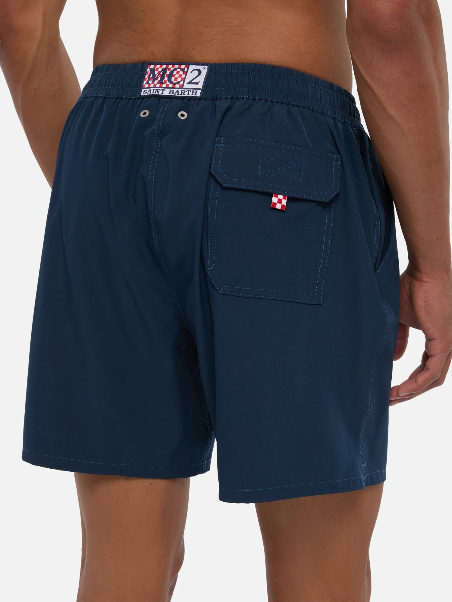 MC2 Saint Barth Navy Blue Comfort Swim Shortswith St. Barth Embroidery 7 MC2 Saint Barth Navy Blue Comfort Swim Shortswith St. Barth Embroidery - Image 6