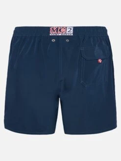 Alternative view of MC2 Saint Barth Navy Blue Comfort Swim Shortswith St. Barth Embroidery