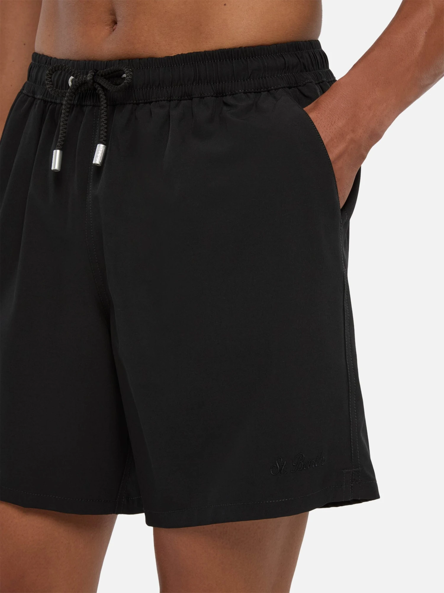 MC2 Saint Barth Black Comfort Swim Shortswith St. Barth Embroidery 6 MC2 Saint Barth Black Comfort Swim Shortswith St. Barth Embroidery - Image 4