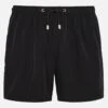 MC2 Saint Barth Black Comfort Swim Shortswith St. Barth Embroidery -MC2 Saint Barth Store UID COM000701572H MAN SWIMSHORT BLACK PLAIN.COLOR MC2 5