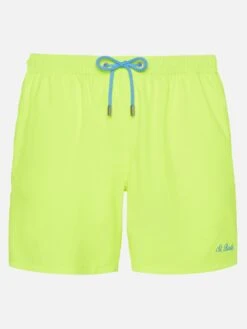 MC2 Saint Barth Fluo Yellow Comfort Swim Shortswith St. Barth Embroidery