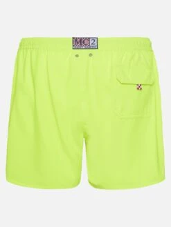 Alternative view of MC2 Saint Barth Fluo Yellow Comfort Swim Shortswith St. Barth Embroidery