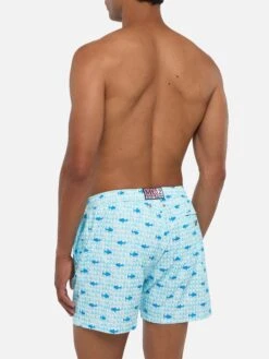 MC2 Saint Barth Comfort Light Swim Shorts With Fin Shark Print 12 MC2 Saint Barth Comfort Light Swim Shorts With Fin Shark Print -MC2 Saint Barth Store UID COM000901150H MAN SWIMSHORT BLUE MARINELIFE MC2 20250704170012 3