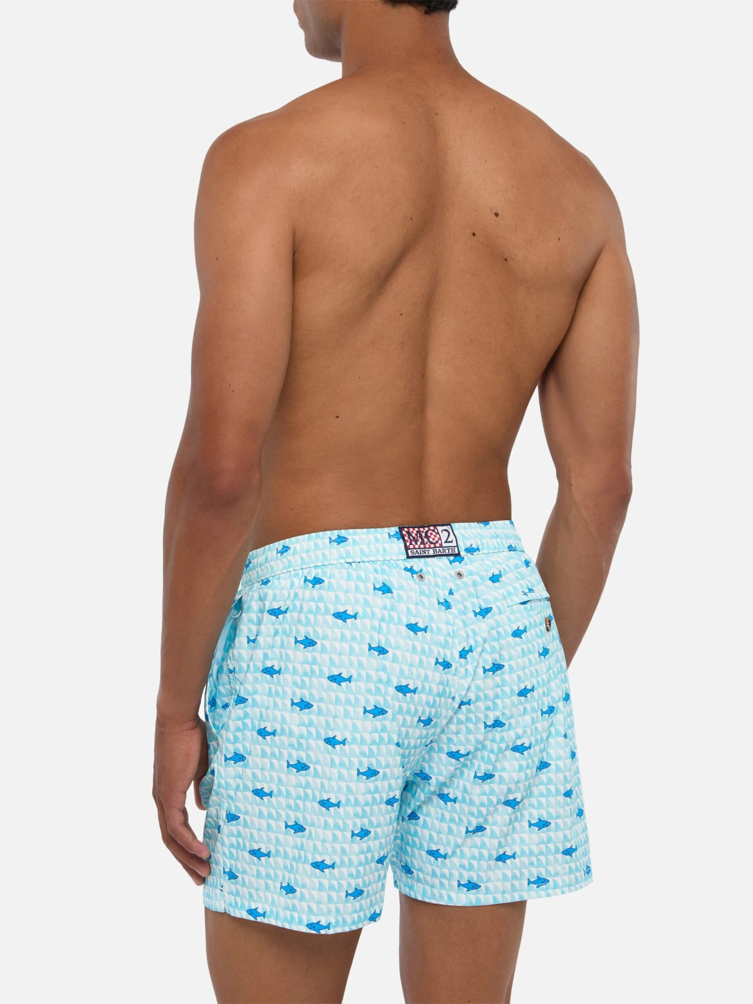 MC2 Saint Barth Comfort Light Swim Shorts With Fin Shark Print 7 MC2 Saint Barth Comfort Light Swim Shorts With Fin Shark Print - Image 5