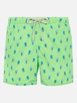 MC2 Saint Barth Comfort Light Swim Shorts With Jelly Fish Print