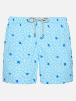 MC2 Saint Barth Comfort Light Swim Shorts With Sea Turtle Print