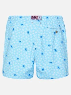 Alternative view of MC2 Saint Barth Comfort Light Swim Shorts With Sea Turtle Print