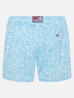 Alternative view of MC2 Saint Barth Comfort Light Swim Shorts With Shells Print