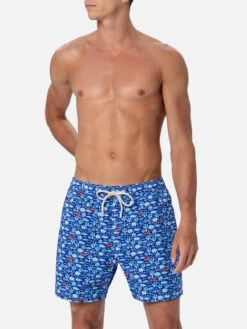 MC2 Saint Barth Comfort Light Classic Stretch Swim Shorts With Fishes Print 9 MC2 Saint Barth Comfort Light Classic Stretch Swim Shorts With Fishes Print -MC2 Saint Barth Store UID COM000903461F MAN SWIMSHORT BLUE 01