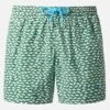 MC2 Saint Barth Comfort Light Swim Shorts With Sharks Print -MC2 Saint Barth Store UID COM000904781H MAN SWIMSHORT GREEN MARINELIFE MC2 6