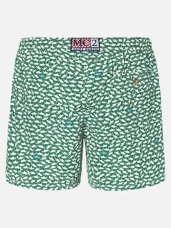 Alternative view of MC2 Saint Barth Comfort Light Swim Shorts With Sharks Print