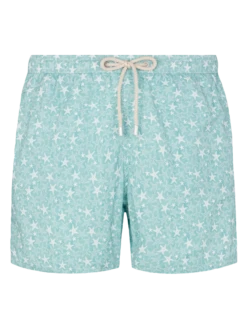MC2 Saint Barth Comfort Light Swim Shorts With Tropical Shell Print