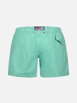 Alternative view of MC2 Saint Barth Classic Stretch Comfort Light Jr Swim Shorts With Gingham Print