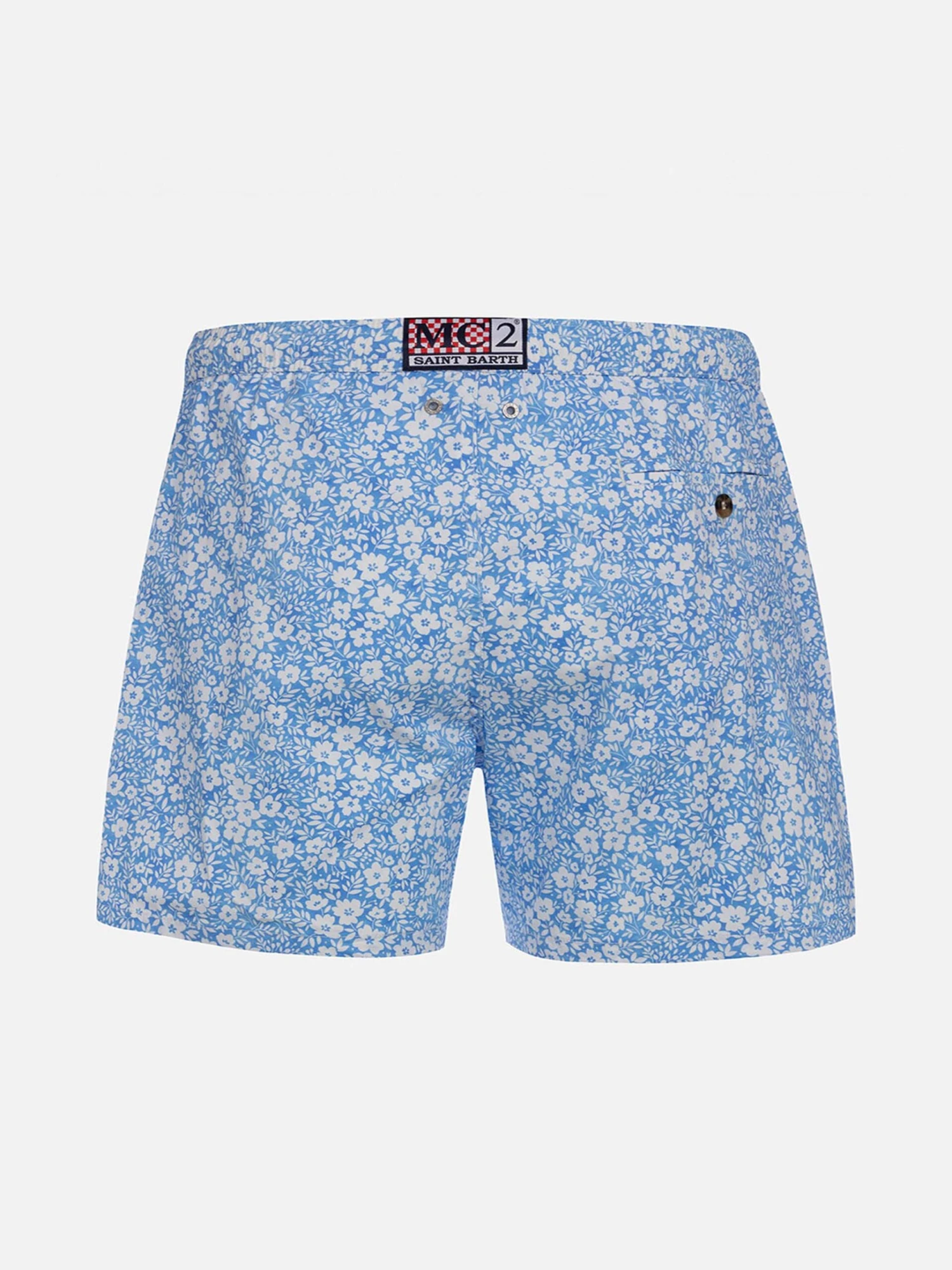MC2 Saint Barth Comfort Light Classic Stretch Swim Shorts With Flower Print 4 MC2 Saint Barth Comfort Light Classic Stretch Swim Shorts With Flower Print - Image 2