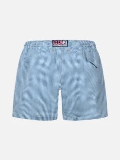 Alternative view of MC2 Saint Barth Comfort Light Classic Stretch Swim Shorts With Gingham Print