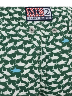 MC2 Saint Barth Comfort Light Swim Shorts With Shark Print 7 MC2 Saint Barth Comfort Light Swim Shorts With Shark Print -MC2 Saint Barth Store UID COM001004781H BOY SWIMSHORT GREEN MARINELIFE 20250407083500 03