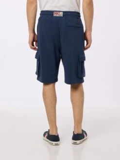 Alternative view of MC2 Saint Barth Man Navy Blue Cargo Short Pants Cargy
