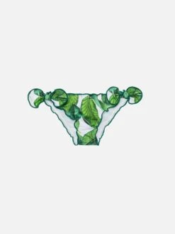 MC2 Saint Barth Cric Classic Swim Briefs With Banana Leaves Print