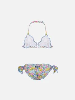 Alternative view of MC2 Saint Barth Cris Classic Triangle Bikini With Poppy And Daisy Print | MADE WITH LIBERTY FABRIC