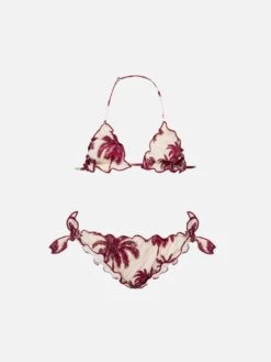 MC2 Saint Barth Cris Classic Triangle Bikini With Toile De Jouy Print | AI CO-CREATED DESIGN BY RICKDICK - POWERED BY RED-EYE