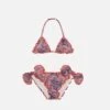 MC2 Saint Barth Girl Triangle Bikini With Liberty Print | Made With Liberty Fabric 1 MC2 Saint Barth Girl Triangle Bikini With Liberty Print | Made With Liberty Fabric -MC2 Saint Barth Store UID CRIS00103005B GIRL BIKINI BROWN 0 LIBERTY 1