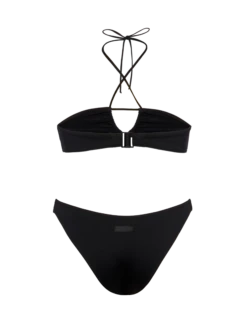 MC2 Saint Barth Dahlia Lido Black Bikini With Bandeau Top And Classic Briefs 10 MC2 Saint Barth Dahlia Lido Black Bikini With Bandeau Top And Classic Briefs -MC2 Saint Barth Store UID DAH000200022H WOMAN TOPBIKINI BLACK PLAINCOLOR 0 UID LID000100022H WOMAN BOTTOMBIKINI BLACK PLAINCOLOR 0 2