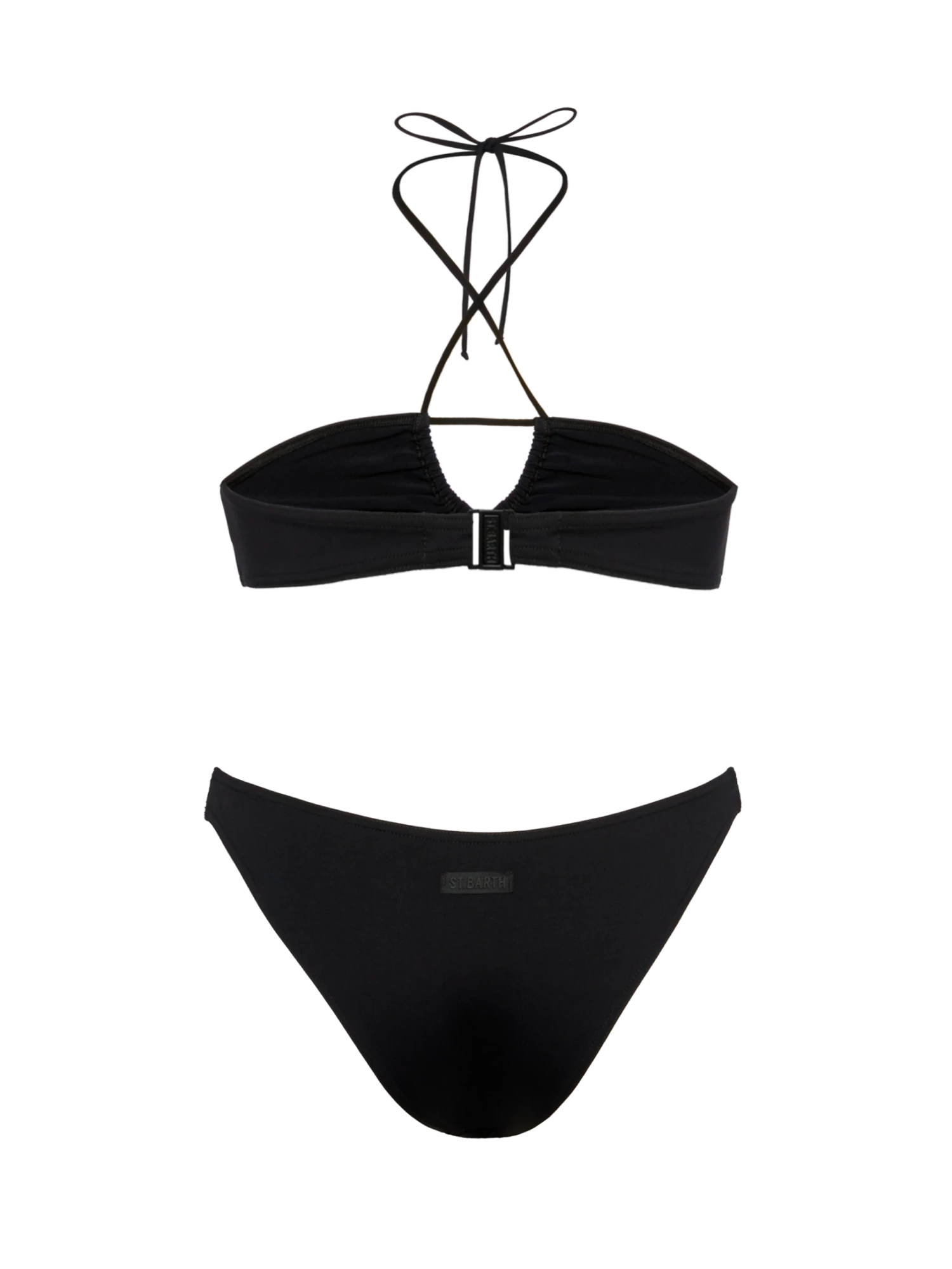 MC2 Saint Barth Dahlia Lido Black Bikini With Bandeau Top And Classic Briefs 5 MC2 Saint Barth Dahlia Lido Black Bikini With Bandeau Top And Classic Briefs - Image 3