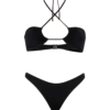 MC2 Saint Barth Dahlia Lido Black Bikini With Bandeau Top And Classic Briefs 2 MC2 Saint Barth Dahlia Lido Black Bikini With Bandeau Top And Classic Briefs -MC2 Saint Barth Store UID DAH000200022H WOMAN TOPBIKINI BLACK PLAINCOLOR 0 UID LID000100022H WOMAN BOTTOMBIKINI BLACK PLAINCOLOR 1