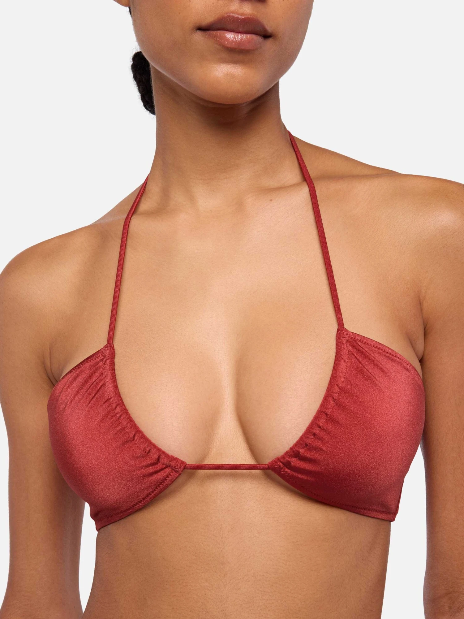 MC2 Saint Barth Noelle Shimmer Brick Red Cheekiest Swim Briefs - Dahlia Shimmer Brick Red Bandeau Top 7 MC2 Saint Barth Noelle Shimmer Brick Red Cheekiest Swim Briefs - Dahlia Shimmer Brick Red Bandeau Top - Image 5