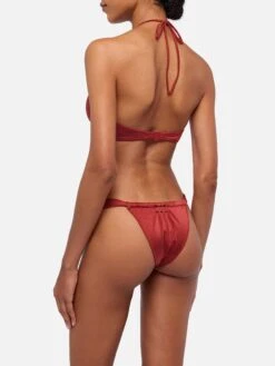 MC2 Saint Barth Noelle Shimmer Brick Red Cheekiest Swim Briefs - Dahlia Shimmer Brick Red Bandeau Top 11 MC2 Saint Barth Noelle Shimmer Brick Red Cheekiest Swim Briefs - Dahlia Shimmer Brick Red Bandeau Top -MC2 Saint Barth Store UID DAH000200147H WOMAN TOPBIKINI RED PLAINCOLOR 0 3