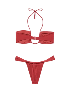 MC2 Saint Barth Noelle Shimmer Brick Red Cheekiest Swim Briefs - Dahlia Shimmer Brick Red Bandeau Top 10 MC2 Saint Barth Noelle Shimmer Brick Red Cheekiest Swim Briefs - Dahlia Shimmer Brick Red Bandeau Top -MC2 Saint Barth Store UID DAH000200147H WOMAN TOPBIKINI RED PLAINCOLOR 0 UID NOE000100147H WOMAN BOTTOMBIKINI RED PLAIN.COLOR 0 2