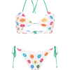 MC2 Saint Barth Woman Bandeau Bikini With Daisy Print 2 MC2 Saint Barth Woman Bandeau Bikini With Daisy Print -MC2 Saint Barth Store UID DAH000201709B woman flowers white bikini 1