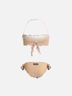 Front Page 25 Alternative view of MC2 Saint Barth Girl Lurex Classic Bandeau Bikini Emy