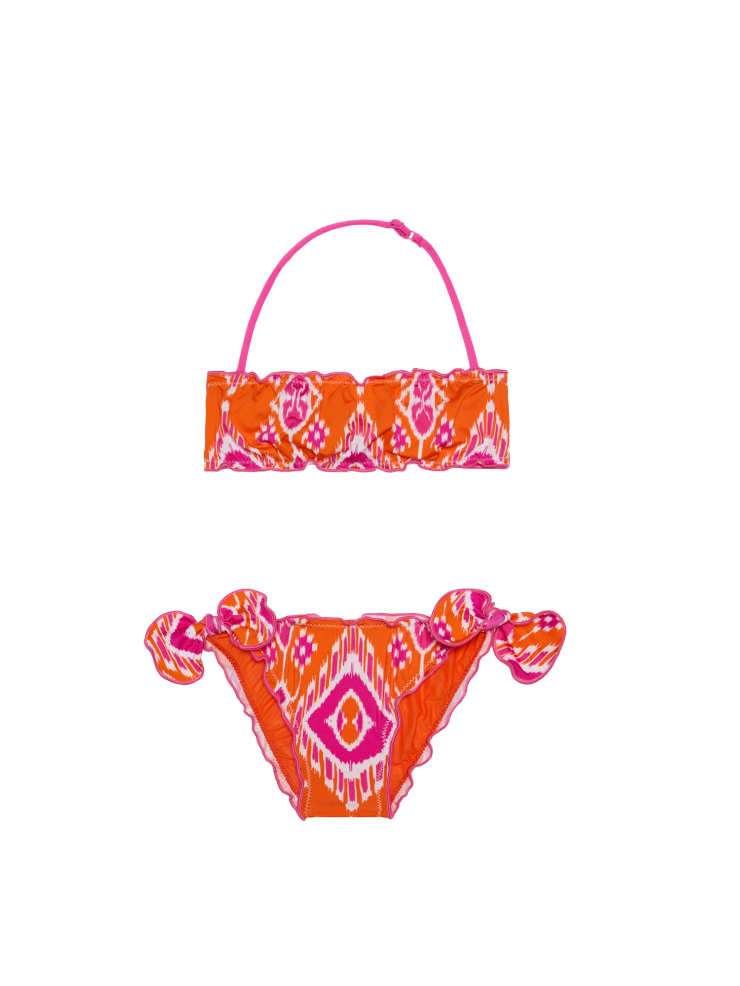 MC2 Saint Barth Girl Bandeau Bikini With Geometrical Print 3 MC2 Saint Barth Girl Bandeau Bikini With Geometrical Print